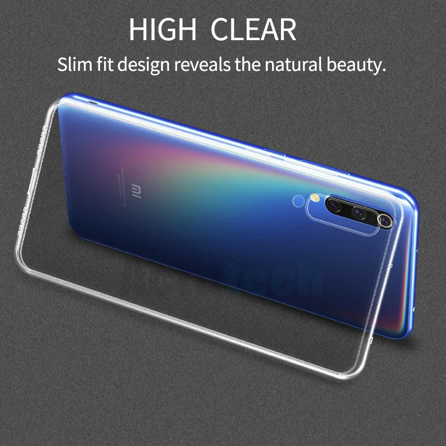 Прозрачный мягкий чехол из ТПУ для Xiaomi Mi 9 8 SE Pocophone F1 A2 Lite Max 3 A1 силиконовый Redmi Note 7 6