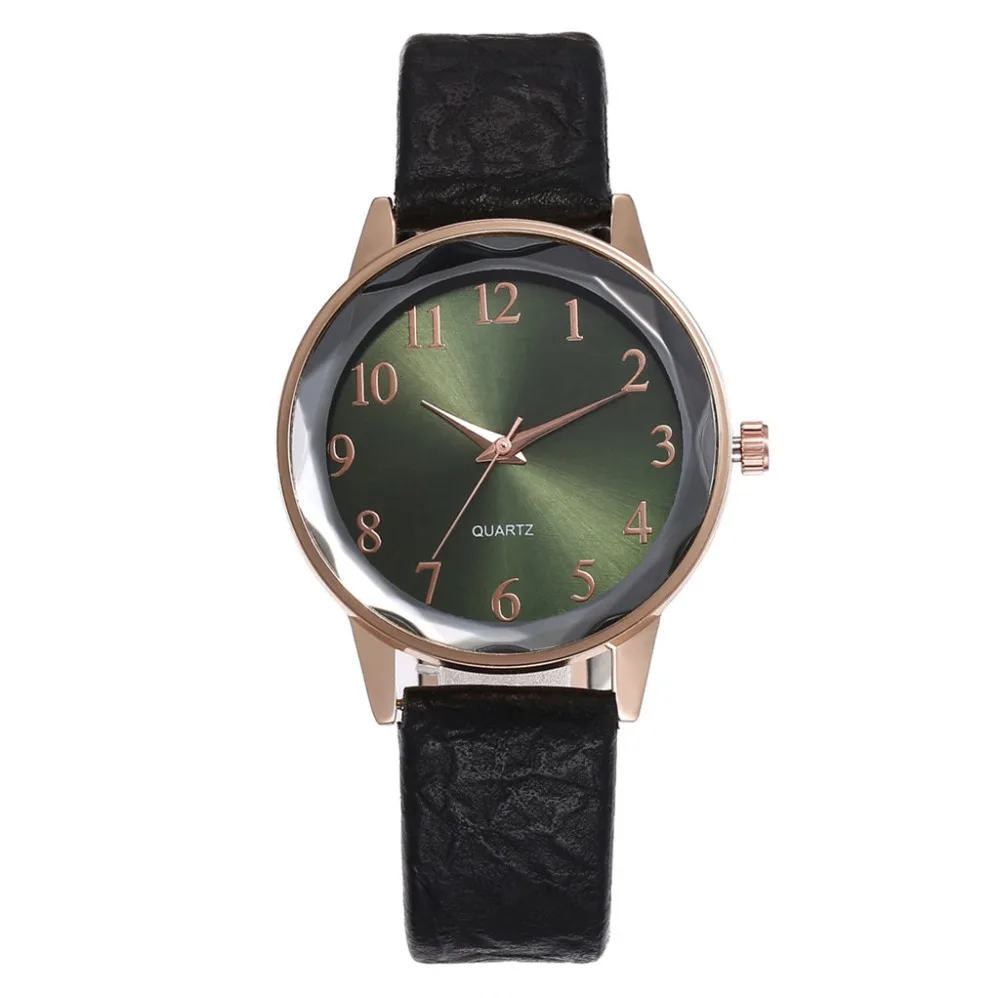 

New Fashion Korean Women Watches Leather Loop Quartz Wristwatch With Alarm Girls Ladies Watch Uhren Damen Byan Kol Saati Hot *A