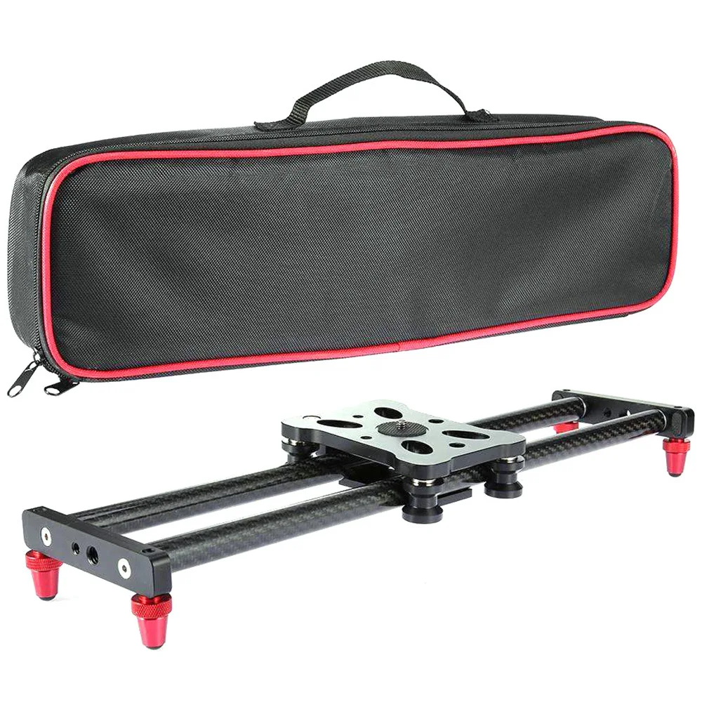 40CM Adjustable Carbon Fiber DSLR Camera Slider Shooting Stabilizer