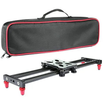 

40CM Adjustable Carbon Fiber DSLR Camera Slider Shooting Stabilizer Rail for Canon Sony Video Photography Dolly Track Slider