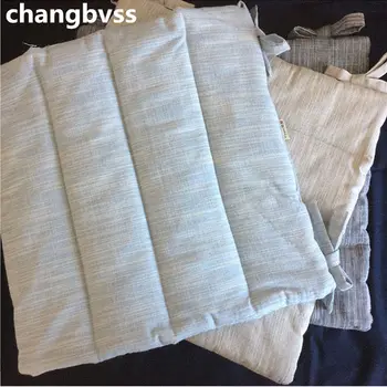 

Japanese-style Linen Chair Seat Mat Home Office School Outdoor Seat Cushion Square Soft Dining Chair Cushion Home Decor coussin