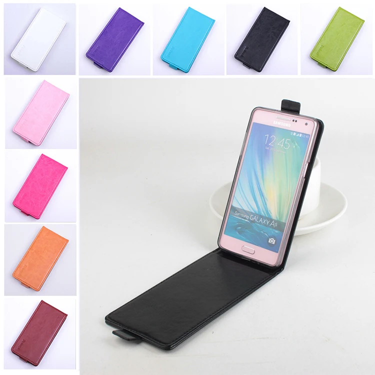 

Fashion 9 Colors Flip Leather Cover Case for Samsung Galaxy A5 A5000 Vertical Back Cover Magnetic Protective Shell