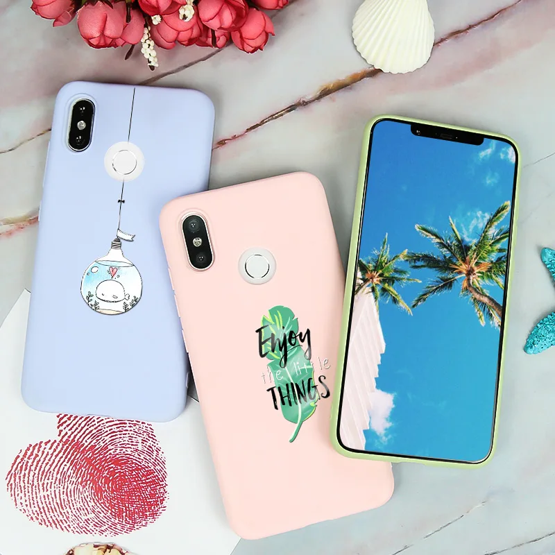 Redmi Note 6 Pro Cover sFor Xiaomi 5 7 8 PRO Case Silicone Bumper on 6A Plus Mi A2 Lite Coque |
