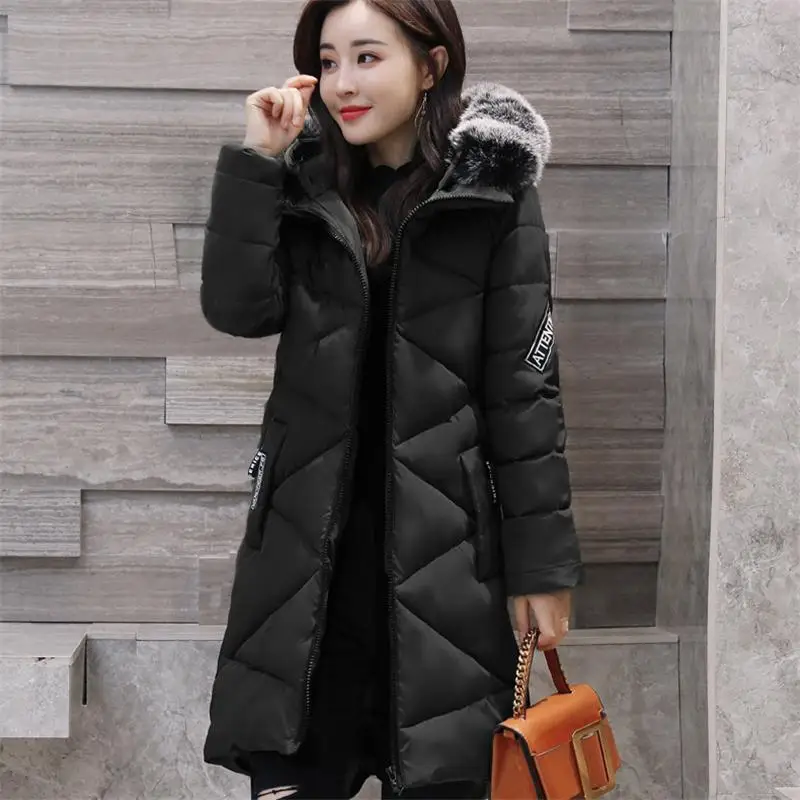 

2017 New Winter Women Down Jackets Solid Fashion Thicken Coats Slim Hooded Plus Size Duck Long Down Parka Warm Outwear