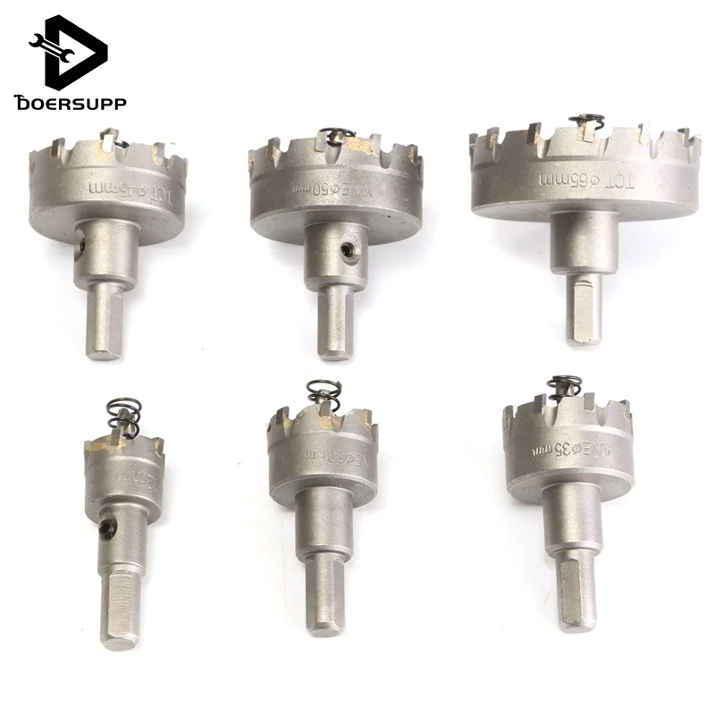 6Pcs HSS Hole Saw Set Carbide Tip TCT Core Drill Bit Hole Saw For Metal Alloy Stainless Steel Cutter Top Quality 6Pcs HSS Hole Saw Set Carbide Tip TCT Core Drill Bit Hole Saw For Metal Alloy Stainless Steel Cutter Top Quality