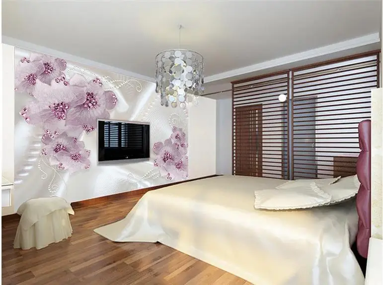 Романтический простота Джейн цветок ТВ фоне стены 3d фон фото настенные фрески