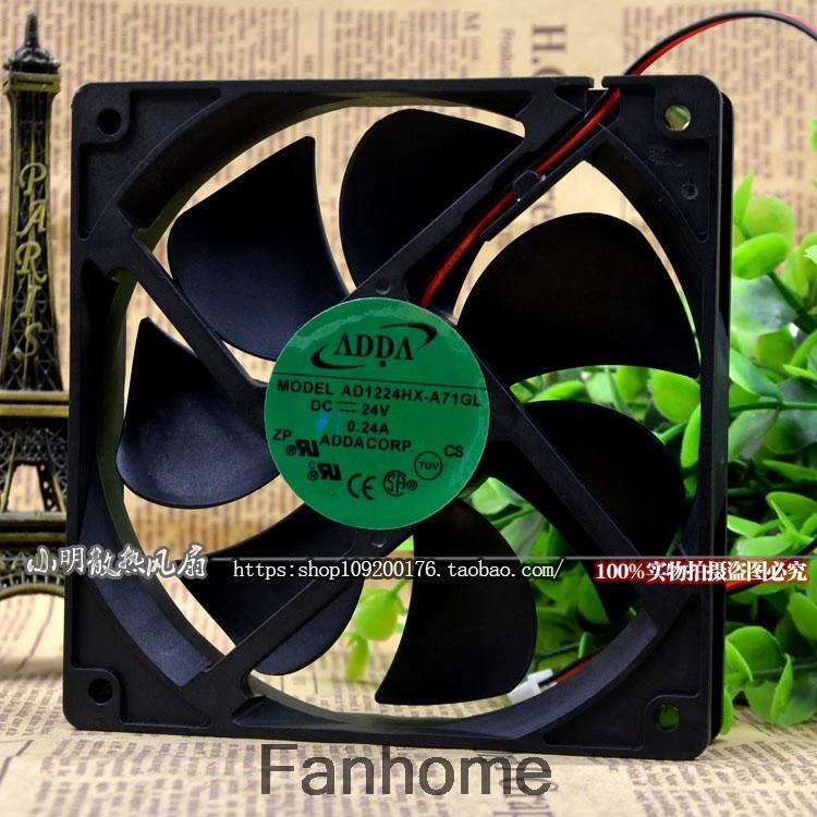 Для Taiwan ADDA AD1224HX A71GL 24V 0.24A 12025 12CM инверторный охлаждающий