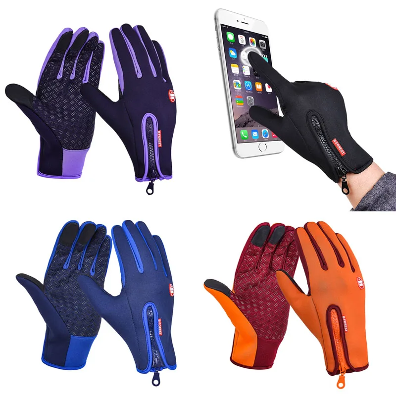 melhor Novo Inverno À Prova de Vento Quente Ciclismo Luva para Mulheres Dos Homens de Esportes À Prova de Choque À Prova D Água Dedo Longo Mtb Luvas luvas ciclismo