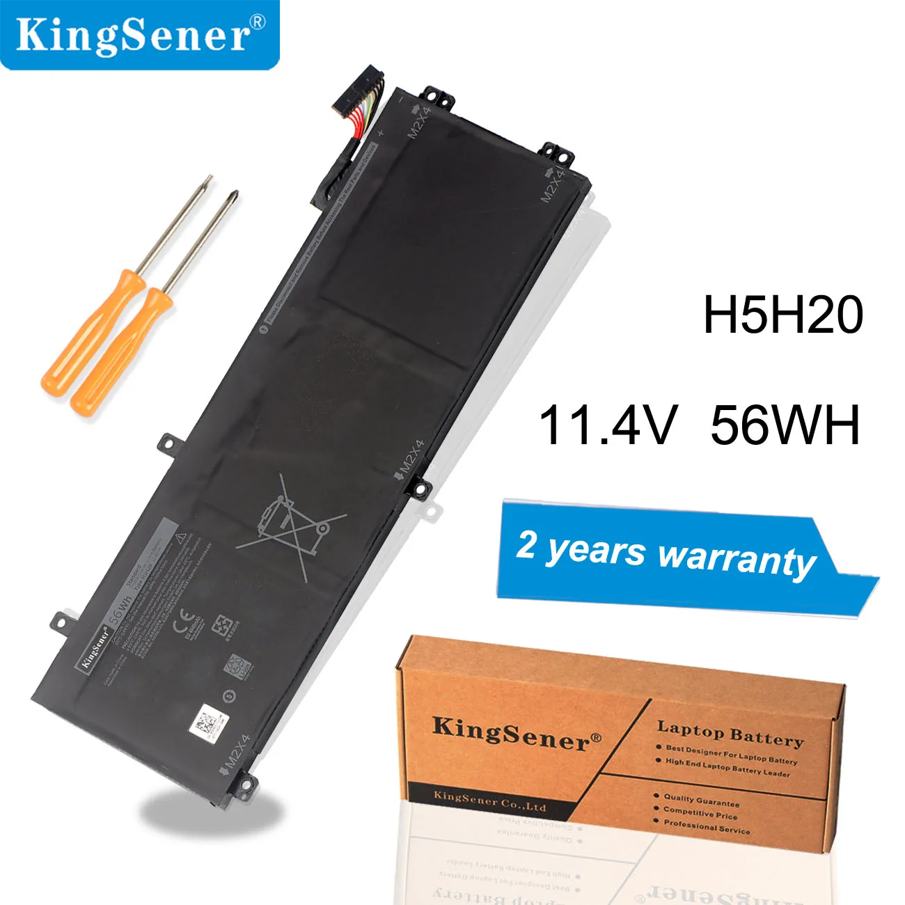 Аккумулятор Kingsener H5H20 для ноутбука DELL XPS 15 9560 9570 D1845 Precision M5520 5530 62MJV M7R96 05041C 5D91C 11 4 V