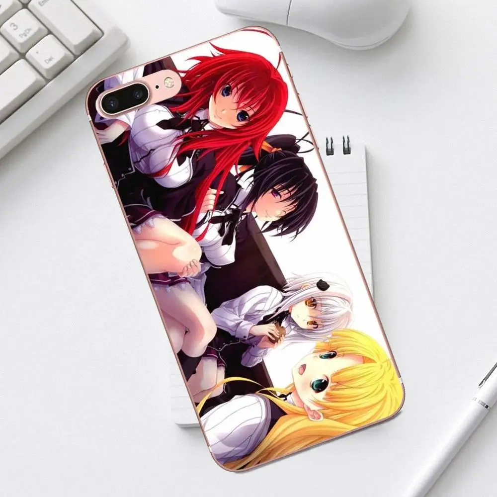 Мягкий чехол qdoupz для iPhone 4 4S 5 5C SE 6 6S 7 8 Plus X XS Max XR Galaxy A3 A5 J1 J3 J5 J7 Akeno Rias Gremory High School Dxd - Цвет: as picture