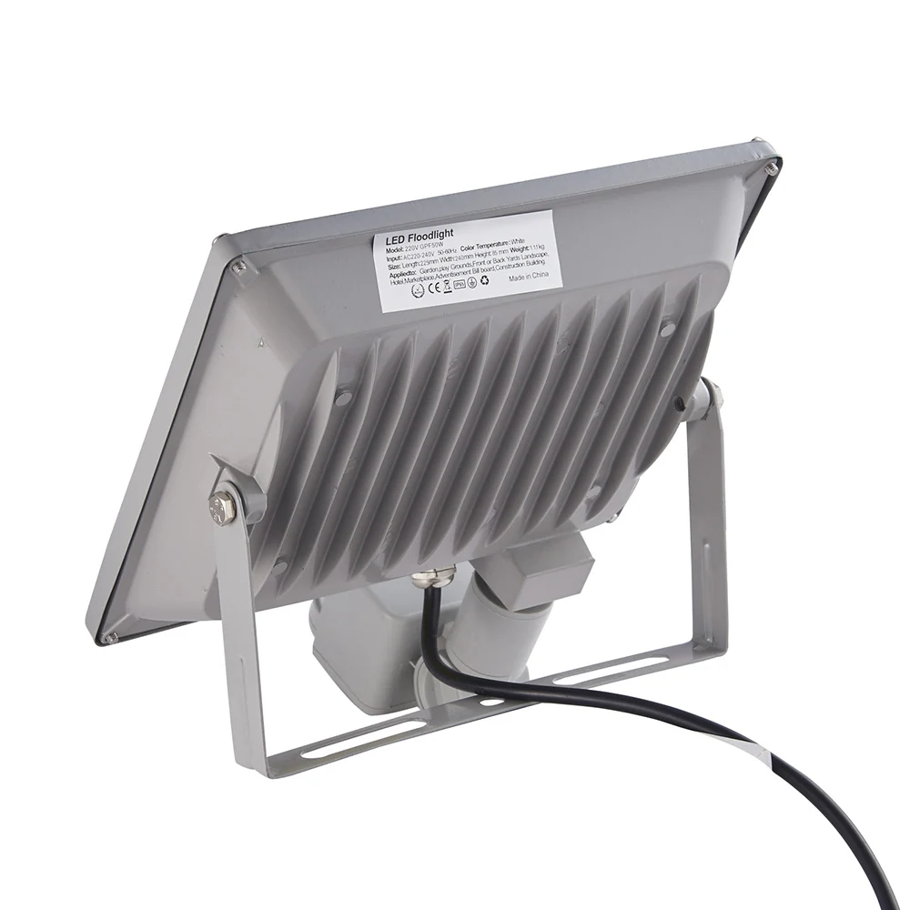 50 Вт поисковый светильник с PIR датчиком движения AC 220 В индукционный Светодиодный прожектор IP65 Водонепроницаемый светодиодный уличный светильник-проектор наружный светодиодный светильник