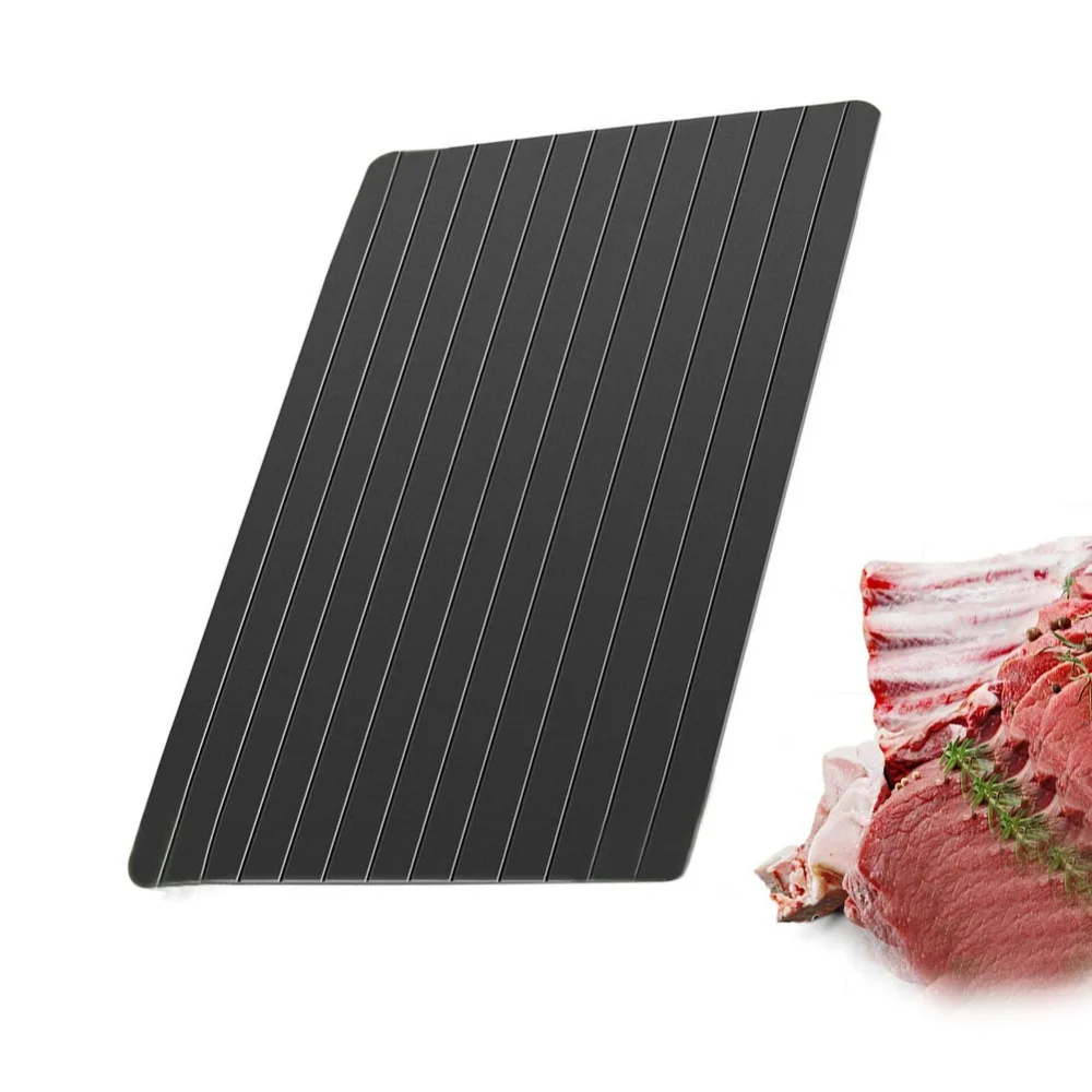 Metal Plate Fast Defrosting Tray Thaw Frozen Food Meat Fruit Quick Defrosting Plate Board Defrost Chopping Kitchen Gadget Tool