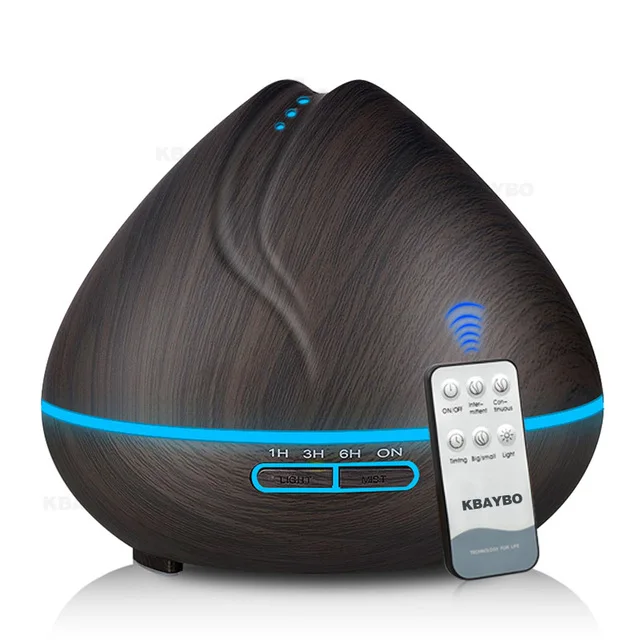

400ML Electric Aromatherapy Mist Maker Ultrasonic Air Humidifier Essential Oil Aroma Diffuser with Remote Control for Home