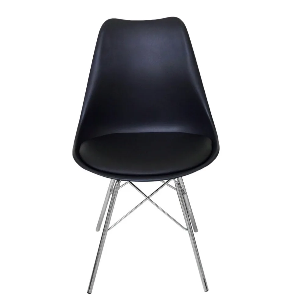 Newest 4 PCS Dining Tulip Chair Metal Legs Loft Lounge Stool Modern Design Padded Seat Chair Exquisite Home Accessories Newest 4 PCS Dining Tulip Chair Metal Legs Loft Lounge Stool Modern Design Padded Seat Chair Exquisite Home Accessories