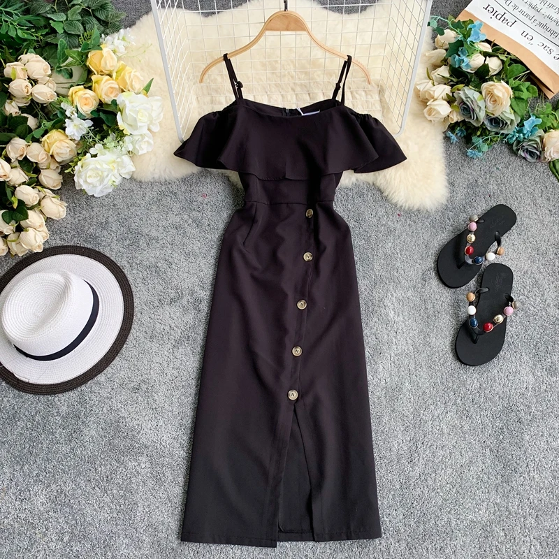 2019 المرأة السباغيتي فستان بحزام Vestidos جديد الصيف بأكمام قصيرة ضئيلة واحد الصدر Bodycon فساتين السيدات عارضة طويل رداء
