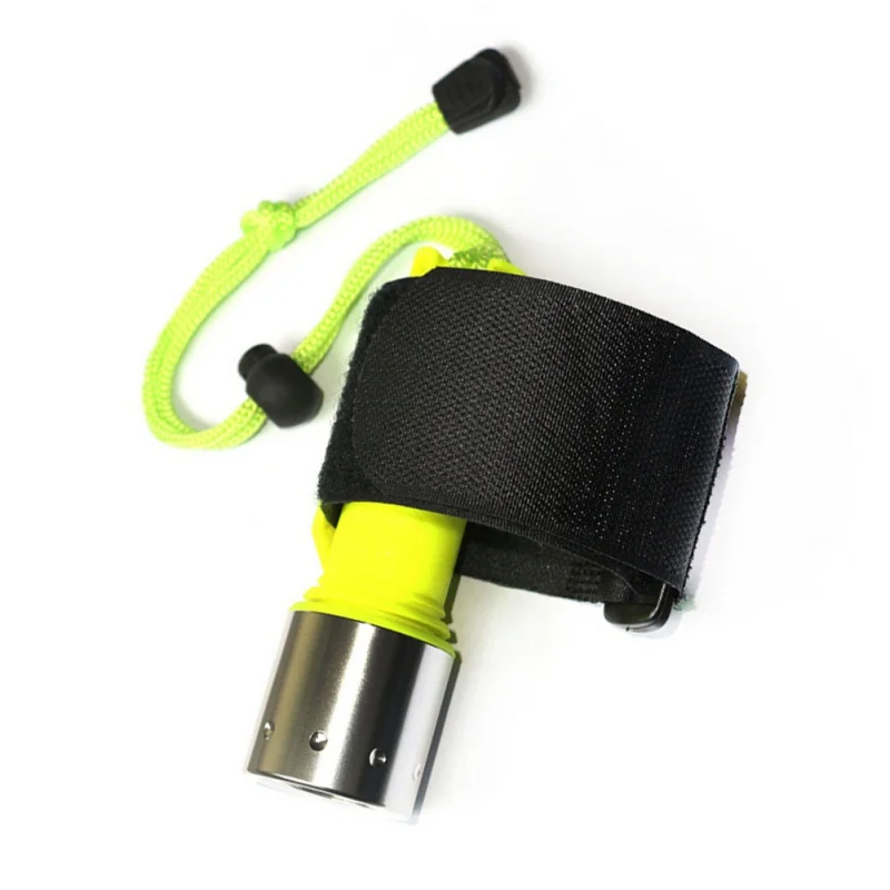 

Waterproof Underwater Diving Tools LED Flashlight Torch Linternas Single Mode ON/OFF By AA Battery (not included)