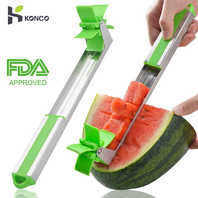

KONCO Quickly Watermelon Slicer & Cutter, Melon Corer Fruit Vegetable Tools Kitchen Gadgets