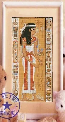 CS-1708 Cross Stitch Kit Egypt Man Woman Lady Egyptian Africa African riolis 507