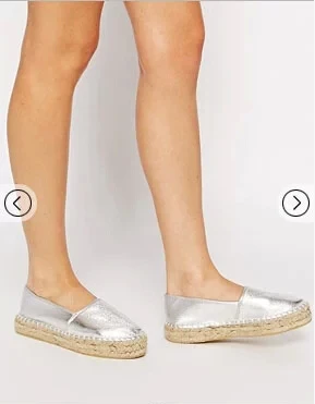 silver espadrilles