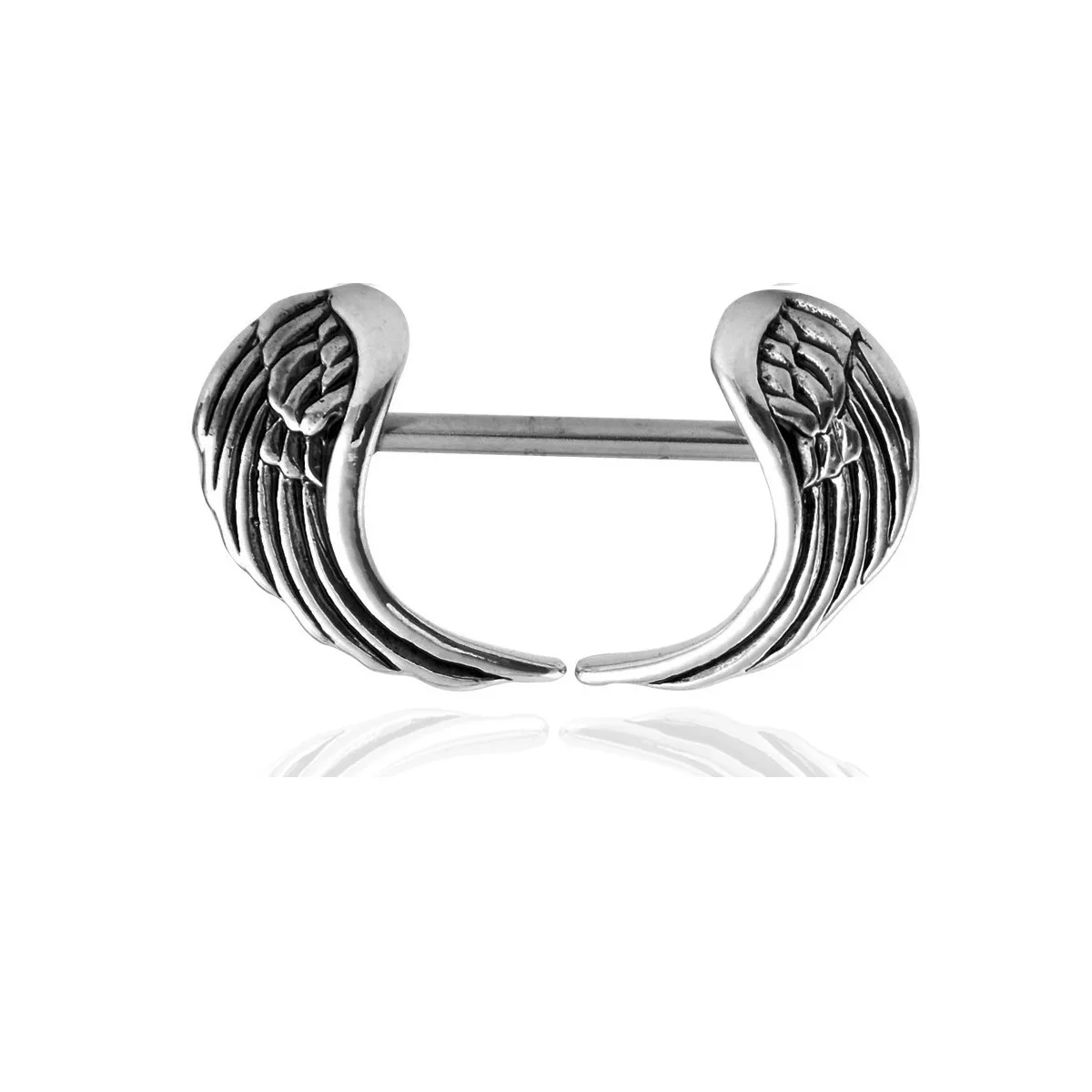 

Surgical Steel Wings Nipple Shields Bar Navel Ring Body Piercing Jewelry