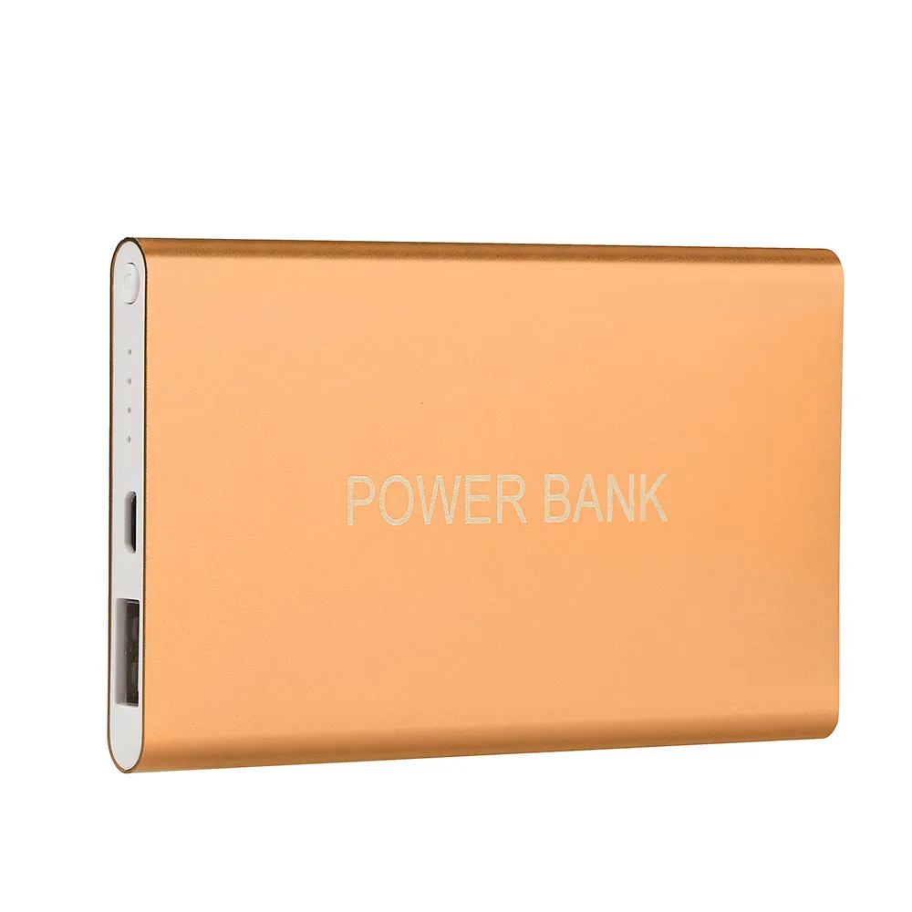 New Brand Ultrathin 6000mAh Portable USB Battery Charger Power Bank for Iphone Smart Cell Phones Includes A Charging Cable