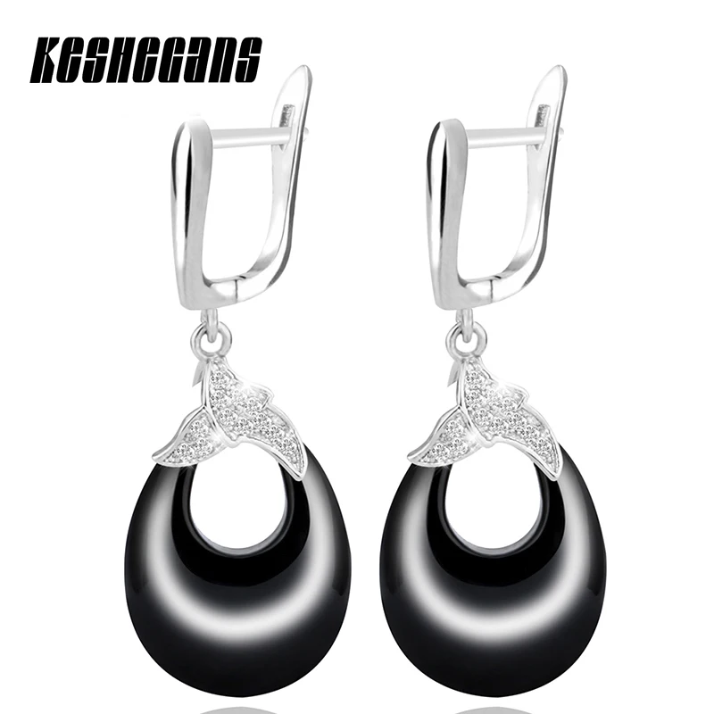 Керамические серьги, серьги из нержавеющей стали, Топ AAA+ кубический цирконий, Бабочка, керамические украшения для женщин, подарок на помолвку