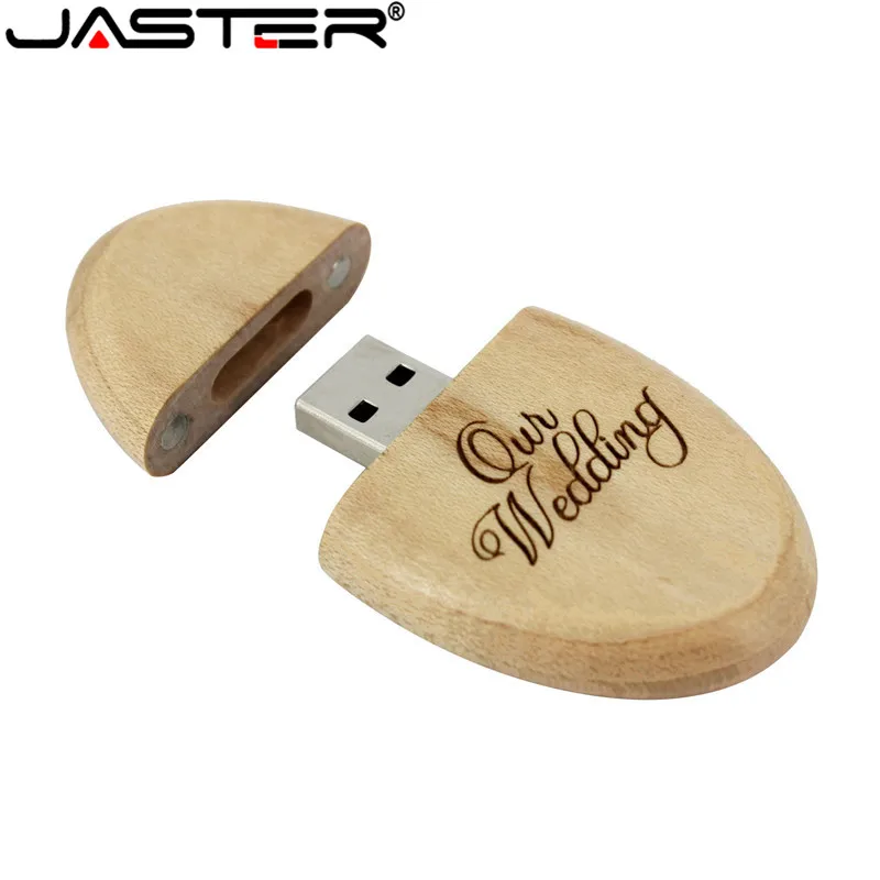 JASTER флеш накопитель из дерева Овальный USB 2 0 флэш Флешка 4 ГБ 8 16 32 64 накопитель|USB