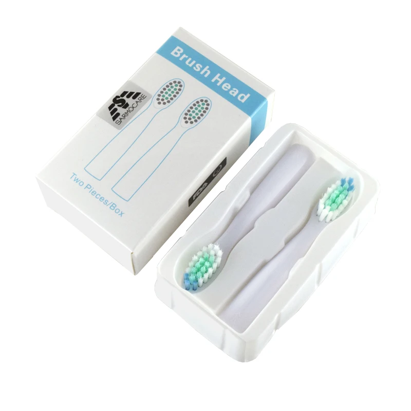

2pcs Replacement soft Electric toothbrush heads for Sarmocare M100 Ultrasonic Sonic Electric Toothbrush