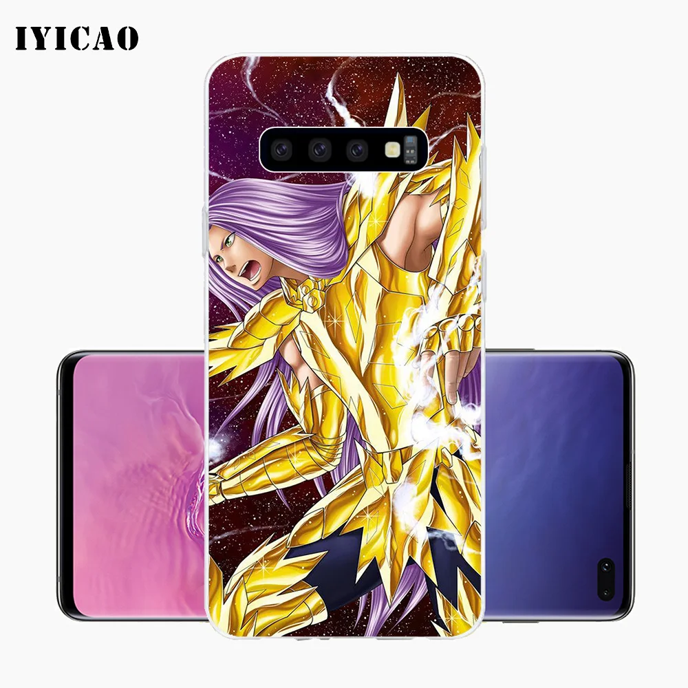 IYICAO мультфильм Saint Seiya Мягкий силиконовый чехол для телефона Samsung Galaxy S10e S10 S9 S8 Plus S7