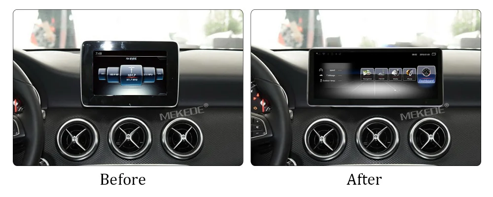 Excellent MEKEDE 3G RAM 32G ROM Android 7.1 4G LTE car multimedia player for Mercedes Benz A Calss W176 2013-2015 GPS Navigation radio 6