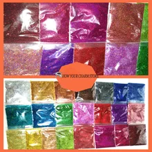 22 цвета Блестки для ногтей красочные 0,2 мм 1/128 мелкие блестки порошок для ногтей украшения и другие DIY аксессуары