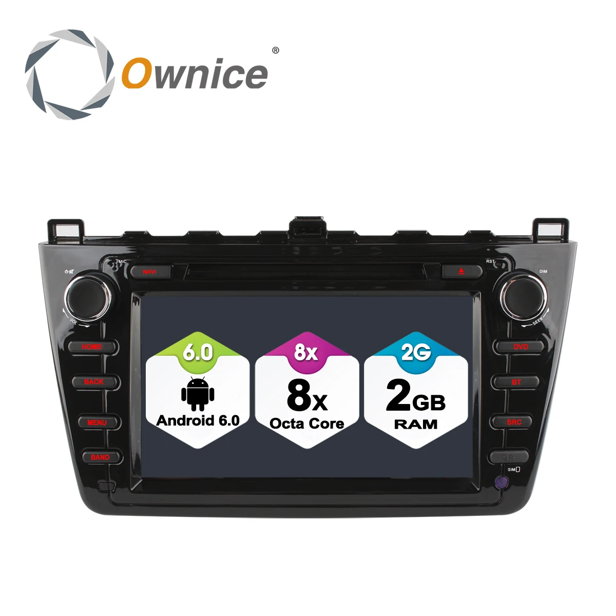 Clearance Ownice C500 Android 6.0 Octa 8 Core 1024*600 Car DVD GPS Navigation for New Mazda 6 2009 - 2011 2GB RAM 32GB ROM 4G SIM LTE 0