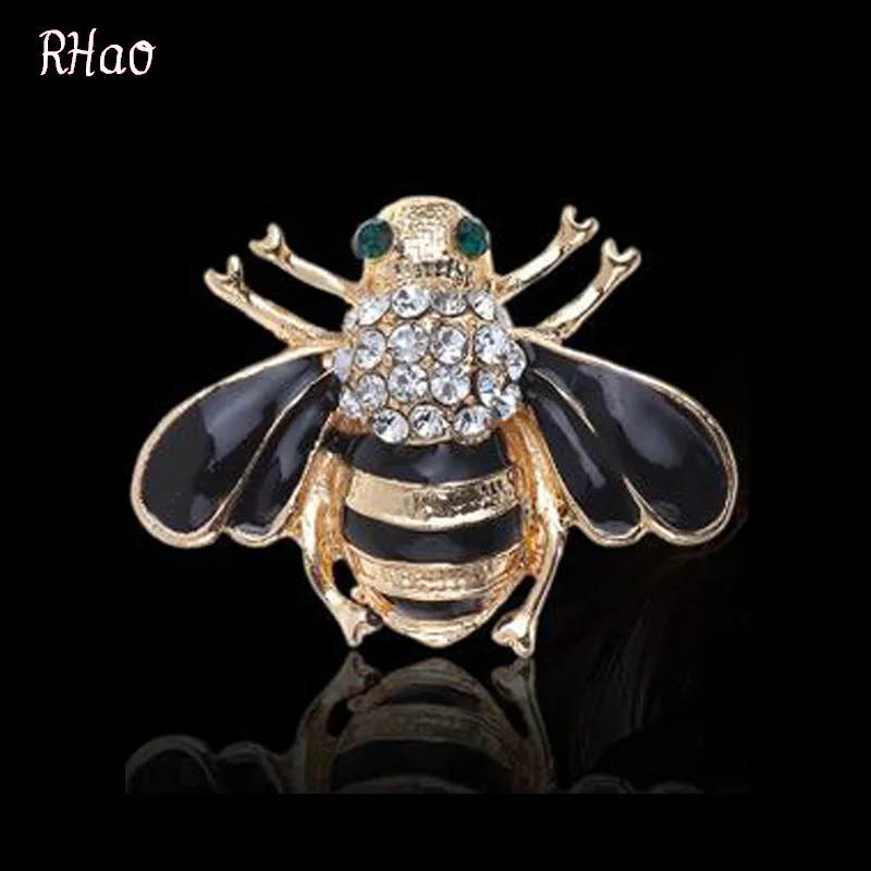 Alta calidad Bee Broches esmalte broches oro color Champagne rhinestone hijab Pasadores Juego de tronos Halloween joyas Alta calidad Bee Broches esmalte broches oro color Champagne rhinestone hijab Pasadores Juego de tronos Halloween joyas