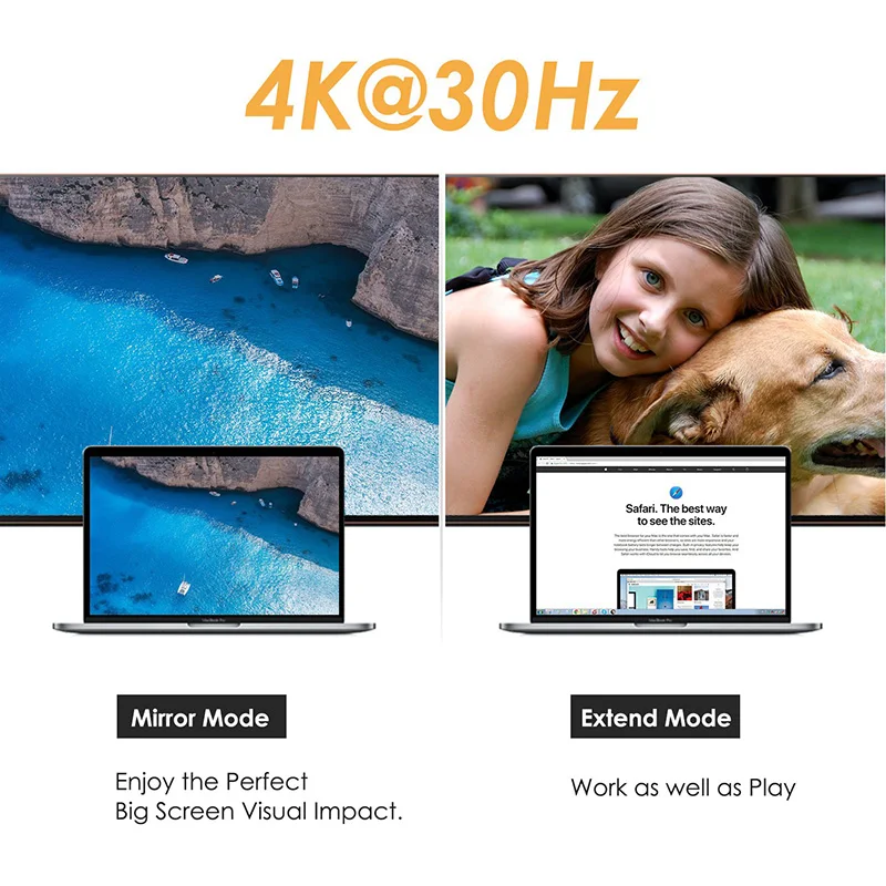 USB C к HDMI адаптер 4K 30Hz Тип 3 1 кабель Папа папа конвертер для нового MacBook|Кабели HDMI| |