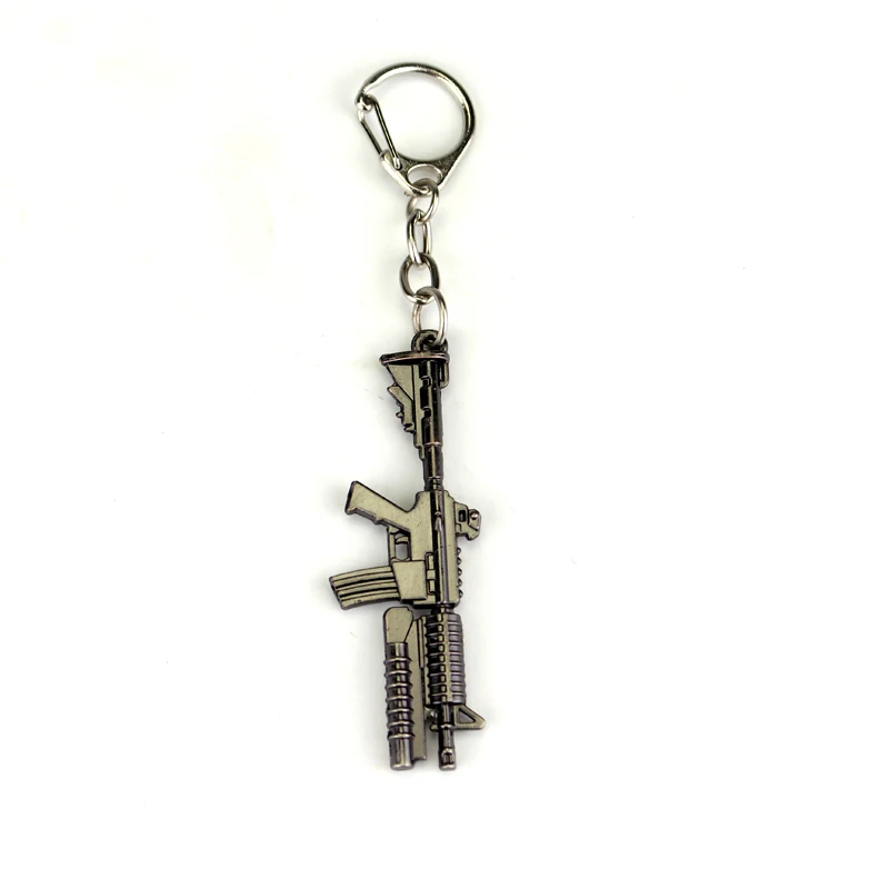 Crossfire CF AK47 M4A1 Machine Gun Weapon Model Keychain Key Ring