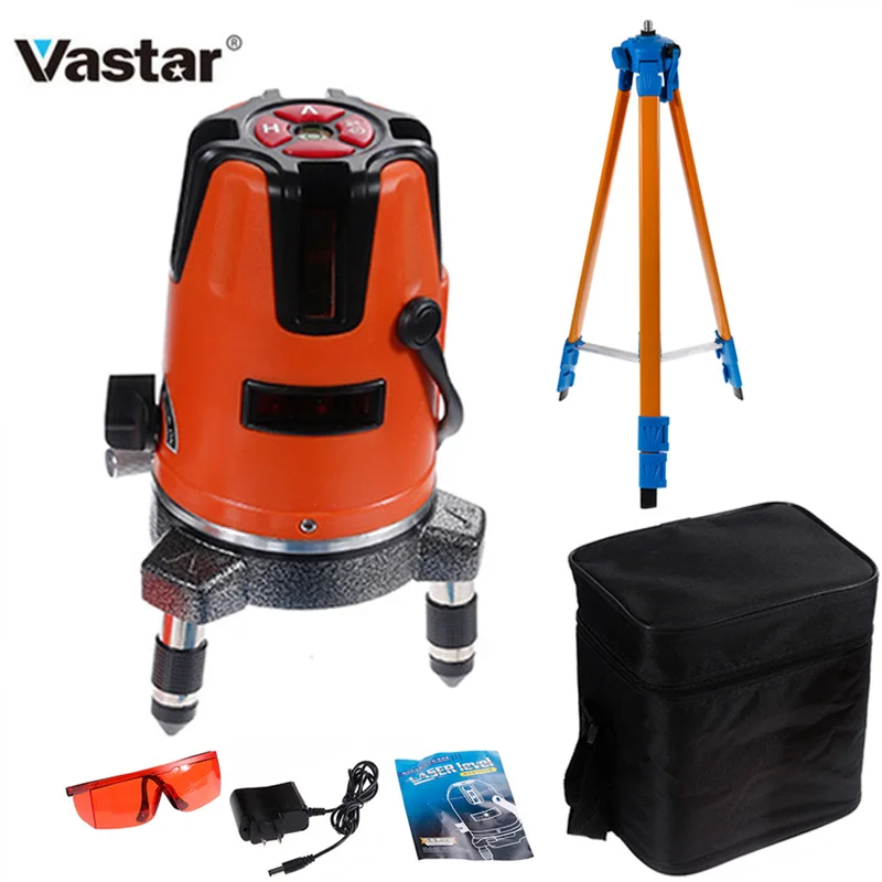 

Best Price! Professional 5 Laser Lines Laser Level 360 Degrees Rotary 635nm Outdoor Mode-Receiver Tilt Slash Available Auto Line