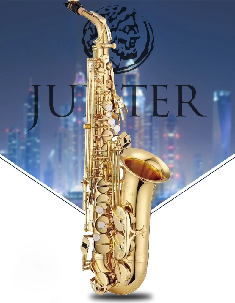 

Taiwan JUPITER JAS-700 Eb Alto Saxophone Gold Lacquer Sax Alto With Case Mouthpiece Professional musical instrument Free Shippin