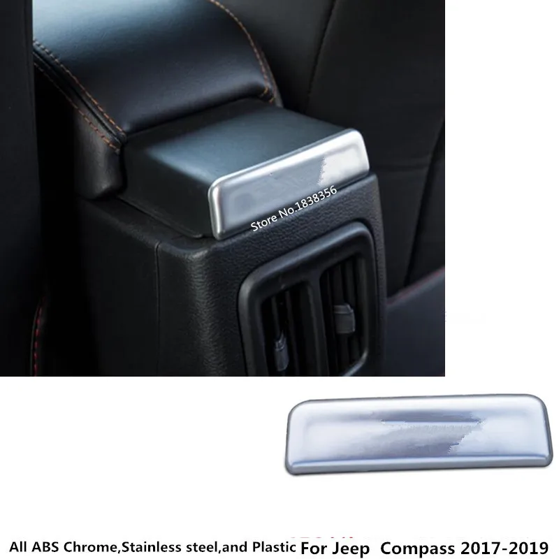 Для Jeep Compass 2017 2018 2019 2020 покрытие автомобиля ABS серебро подлокотник перила обрезки