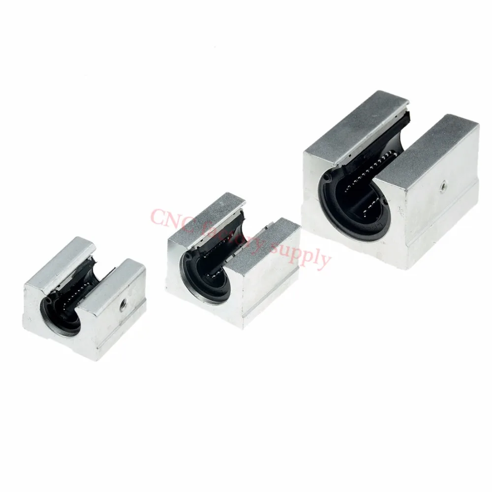 

Hot sale 1pc SBR12UU SBR13UU SBR16UU 12mm Linear Ball Bearing Block CNC Router for SBR12 linear guide rail 3D printer parts