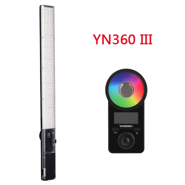 YONGNUO YN360 III YN360III ручной светодиодный светильник для видео с сенсорным регулированием Bi-colo 3200k до 5500k RGB цветовая температура с пультом дистанционного управления - Цвет: Белый