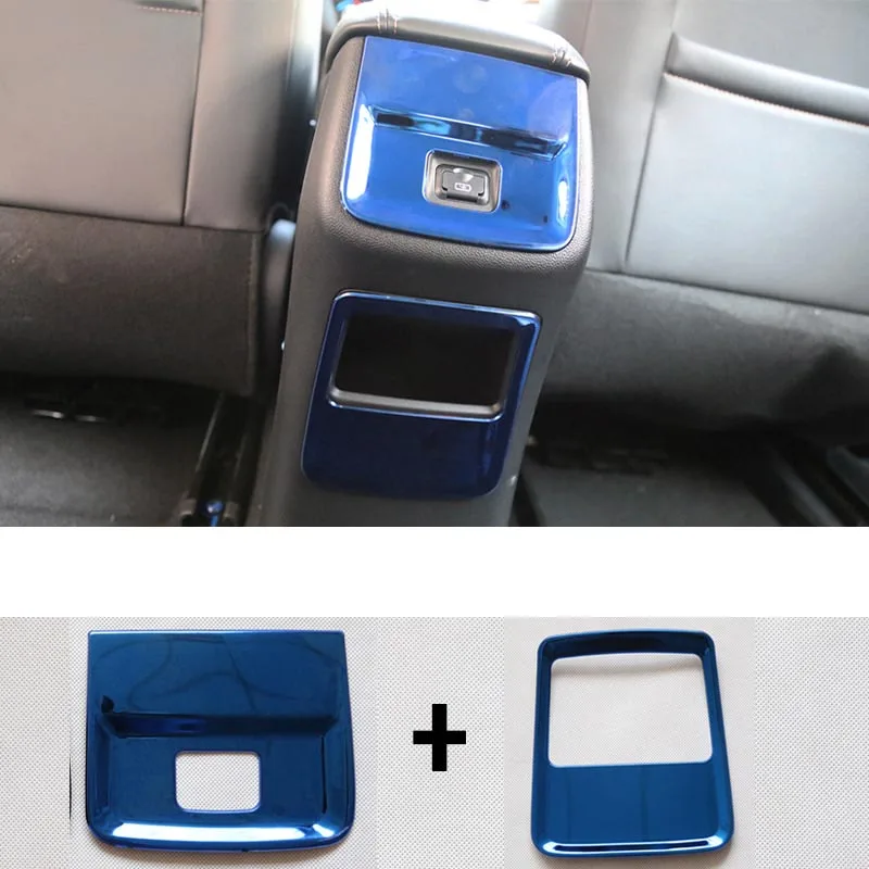 Lsrtw2017 подлокотник для заднего сиденья из нержавеющей стали USB интерфейс панель для хранения Changan eado Xt - Название цвета: blue1