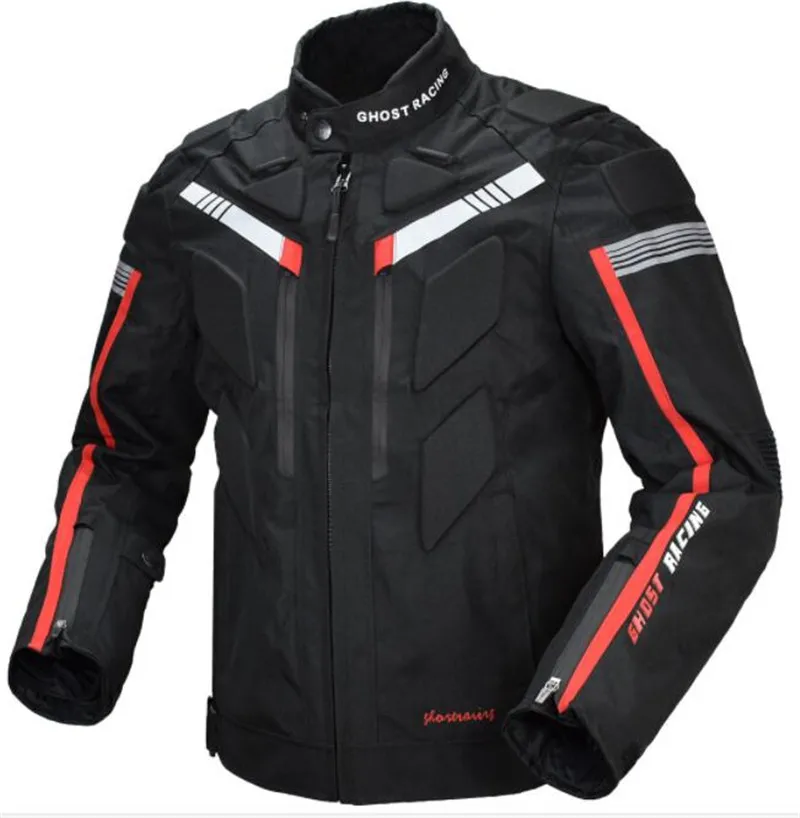 

GHOST RACING Motorcycle Jacket Men Waterproof Moto Jacket Riding Protective Gear Autumn Winter Racing Motorbike Clothing