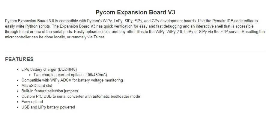 Expansion-Board-V3 INFO
