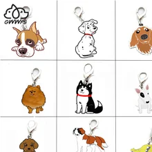 5 TEILE/LOS Pet Hunde Anhänger Charms Pudel Bulldog Husky Chihuahua Tasche Charme für Schmuck Machen Liefert für Schmuck