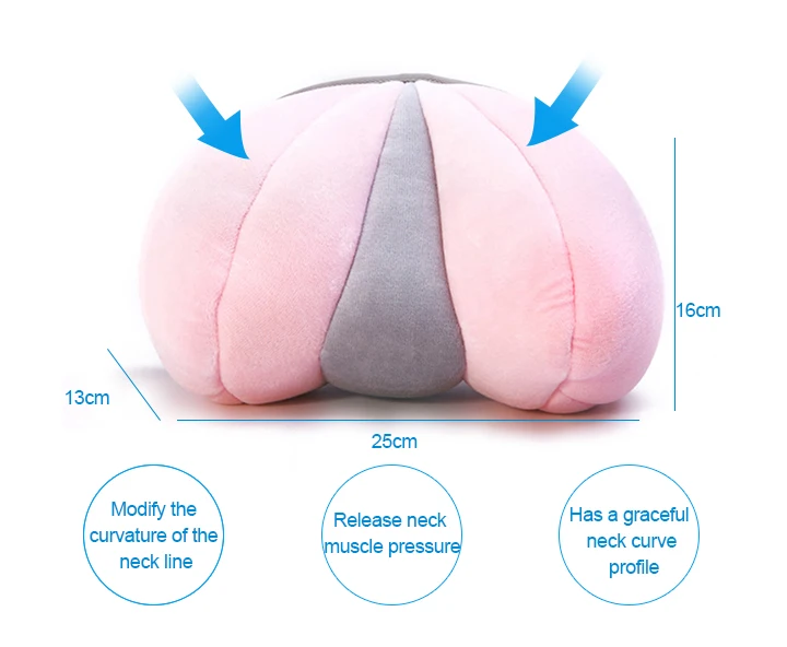 Эргономичная Изогнутая подушка для путешествий, поддержка шеи, защита от храпа, вогнутая медицинская салонная подушка для красоты, подушка для наращивания ресниц с эффектом памяти