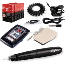 1 Комплект Перманентный макияж машина Комплект бровей губ подводка для глаз МТС макияж ручка роторная татуировка машина с электропитанием микро иглы
