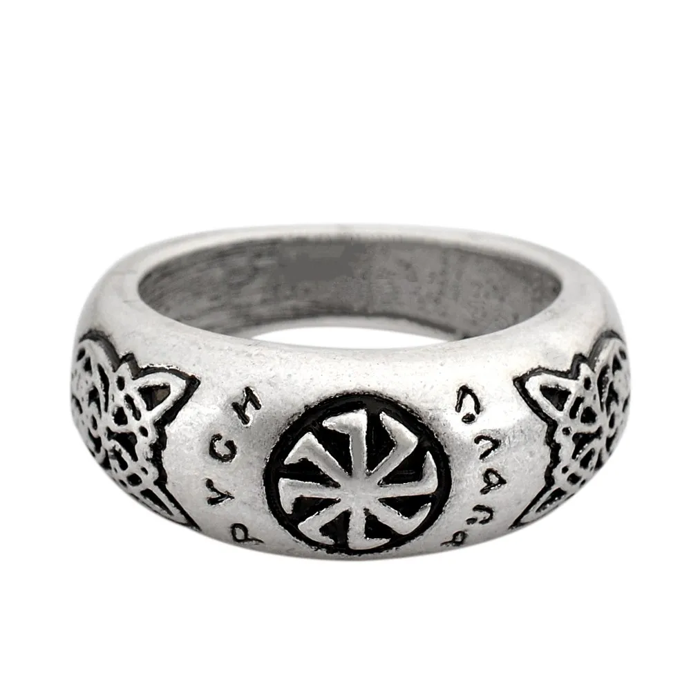 

Slavic Rings Kolovrat Ring For Men women Symbols Talisman Ring Norse Anel Bague Jewelry