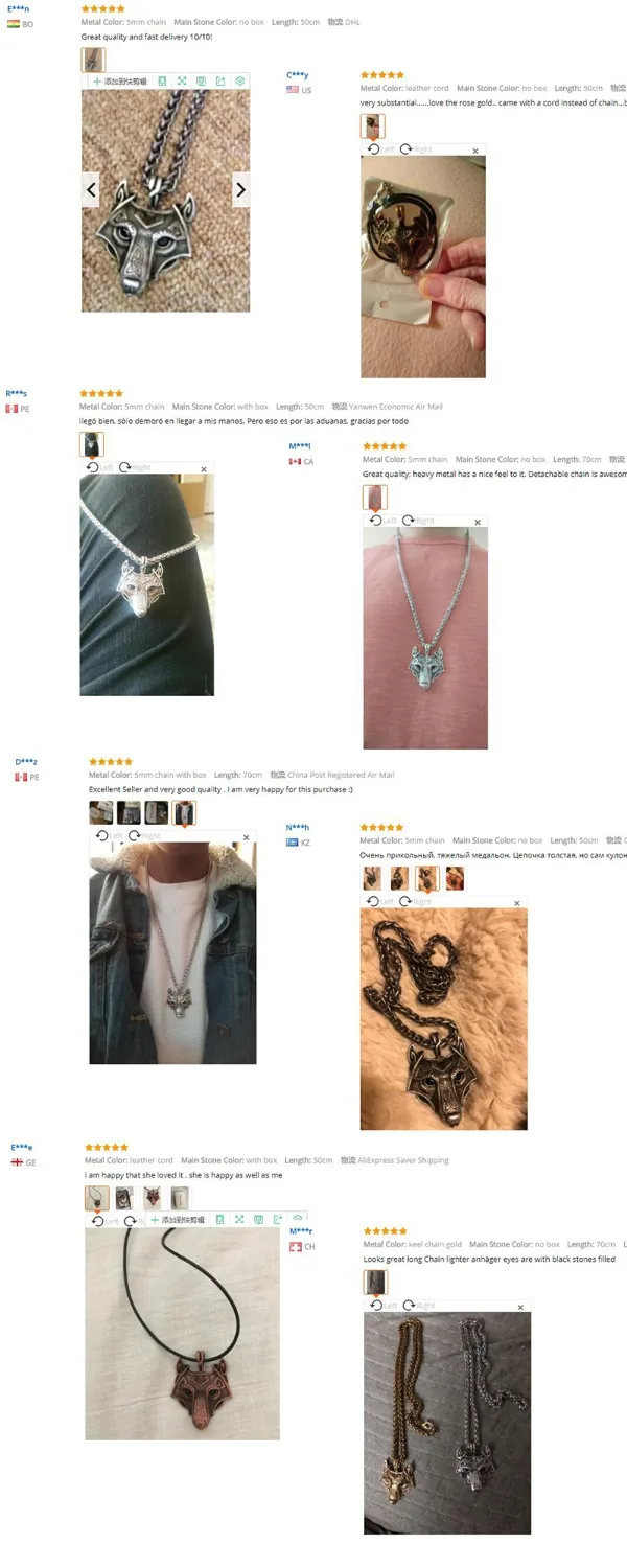 Yage 5Colors 1pcs Norse Vikings Pendant Necklace Norse Wolf Head Necklace Original Animal Jewelry Wolf Head hange Yage 5Colors 1pcs Norse Vikings Pendant Necklace Norse Wolf Head Necklace Original Animal Jewelry Wolf Head hange