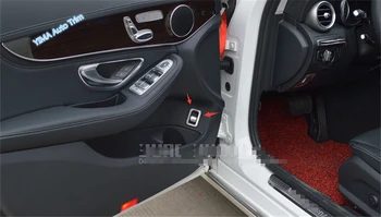 

For Mercedes-Benz C Class W205 2014 - 2017 Stainless Steel High Quality Rear Trunk Tailgate Door Button Switch Cover Trim 1 Pcs