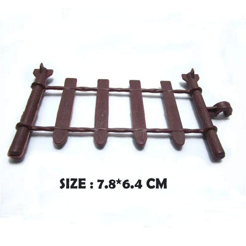 

Free 100pcs/lot Student Materials DIY scene layout Plastic Fence Outdoor Landscape Decoration /Psychological Materials Toy Model